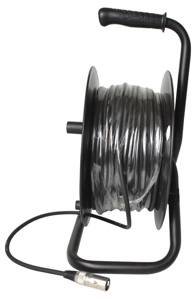 Microphone Snake Lead On Reel 50m 1 Input